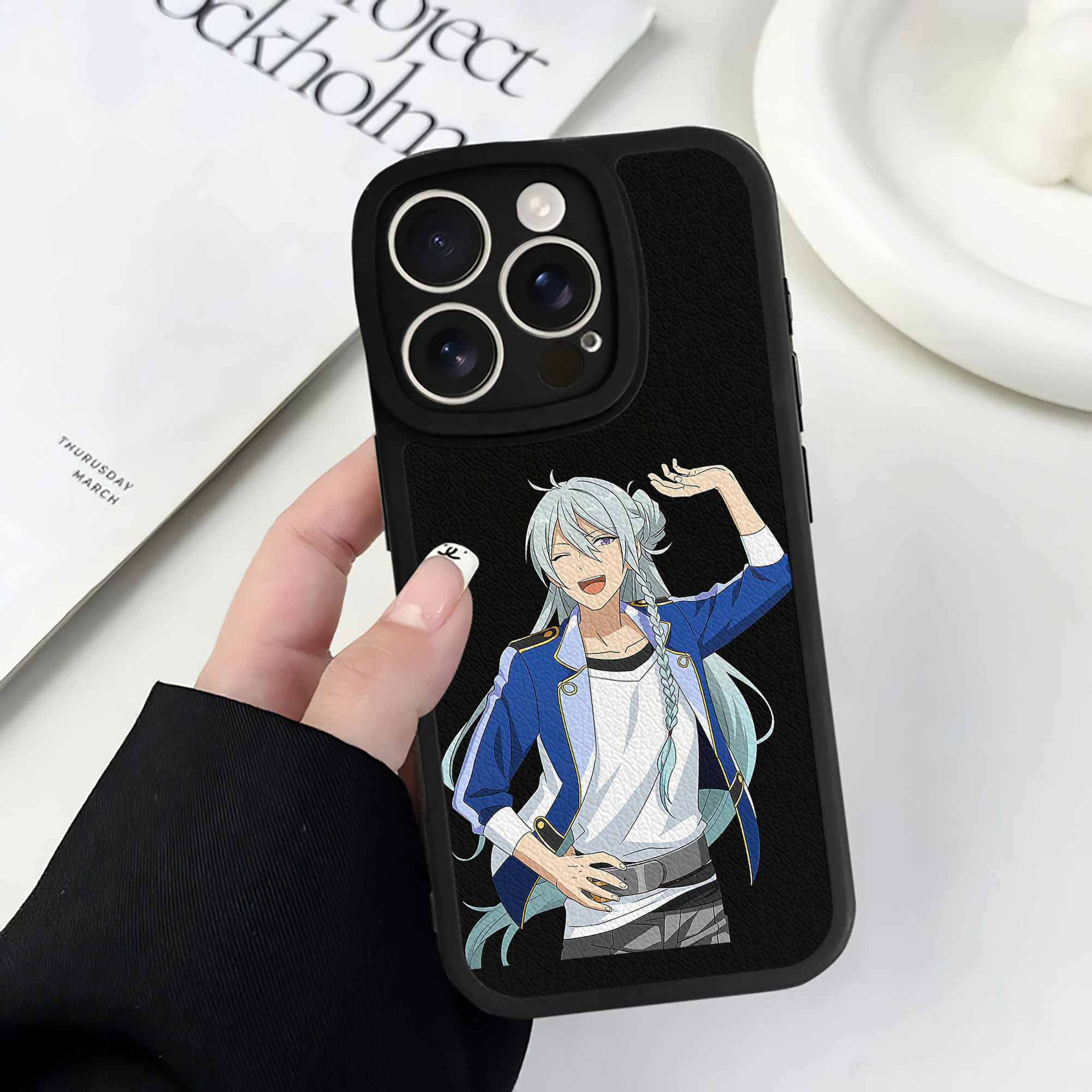（画像用） あんさんぶるスターズ! Ensemble Stars 【iPhone 16シリーズ対応】シリコンスマホケース（レザー調） 材質：シリコン
